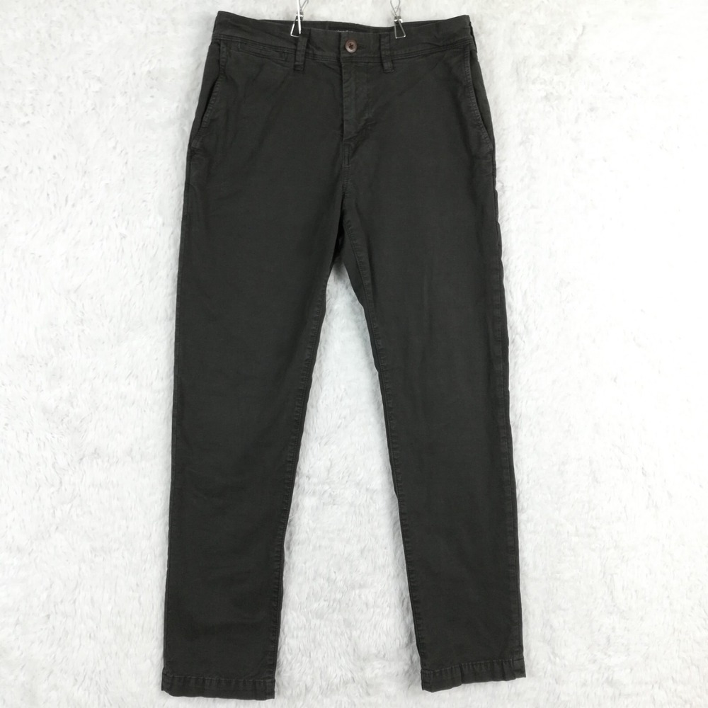 American Eagle Mens Pants Slim Extreme Flex Charcoal Gray Stretch‎ 28x30
